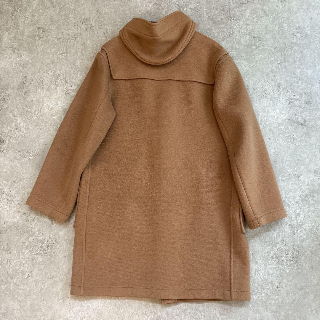 美品 グローバーオール ダッフルコート 英国製 チェック ウール US 44