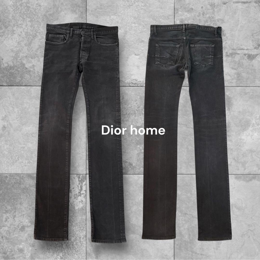 ディオールオム スリムストレート ブラックウォッシュ デニム 29インチ