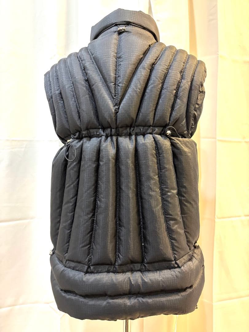 【超美品】THUG CLUB ナイロンダウンベスト ブラック