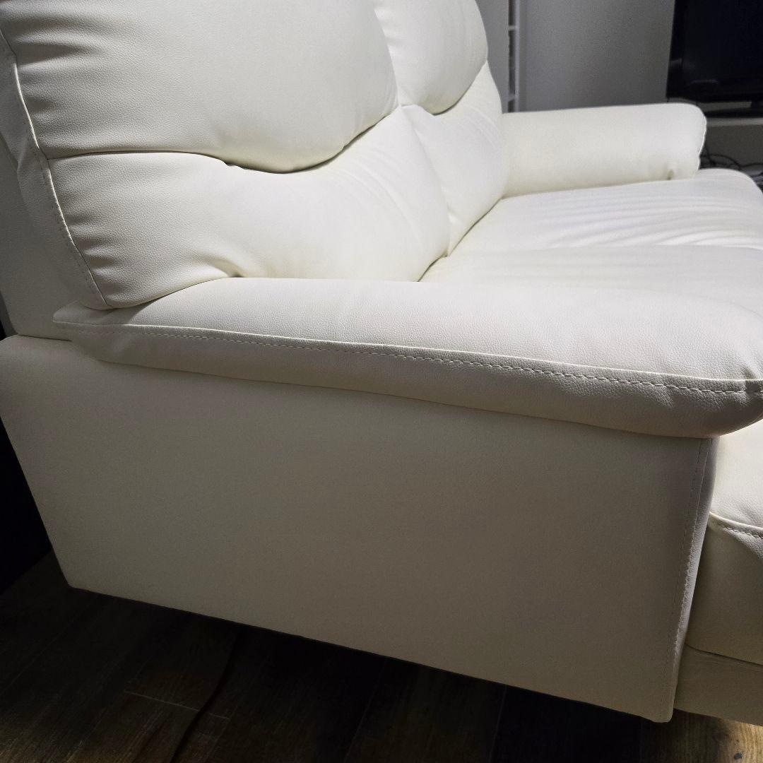 【お引き取りは半額に値下げ】合成皮革 2人用ソファ ニトリ