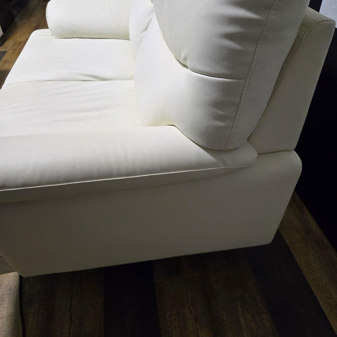 【お引き取りは半額に値下げ】合成皮革 2人用ソファ ニトリ