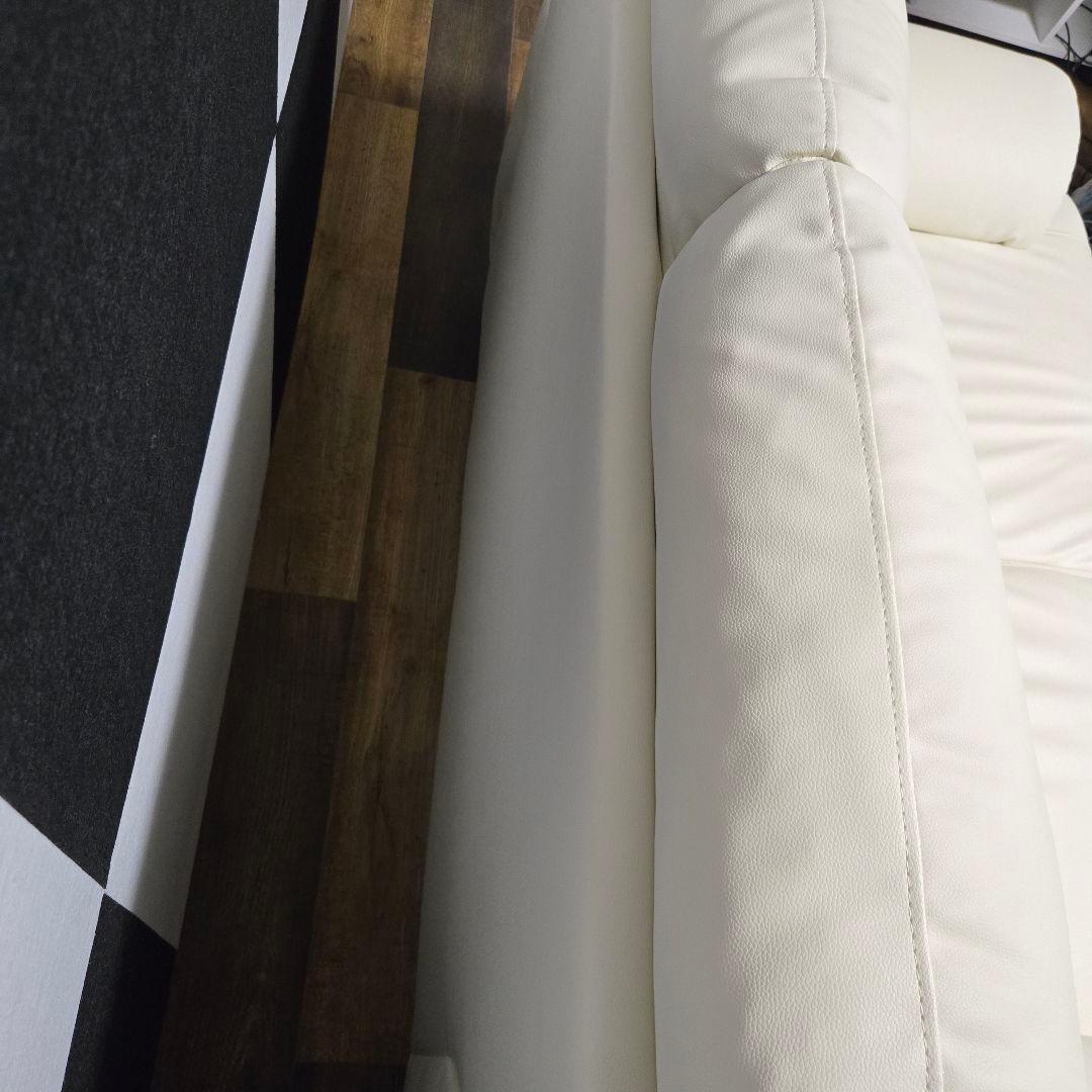 【お引き取りは半額に値下げ】合成皮革 2人用ソファ ニトリ