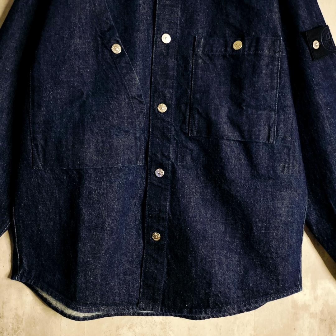 ストーンアイランド 25AW シャツジャケット Denim Research S