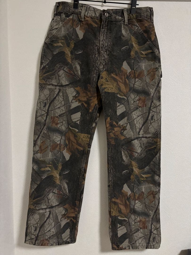 り*ぃ様 Carhartt リアルツリーカモ ワークパンツ size34×30