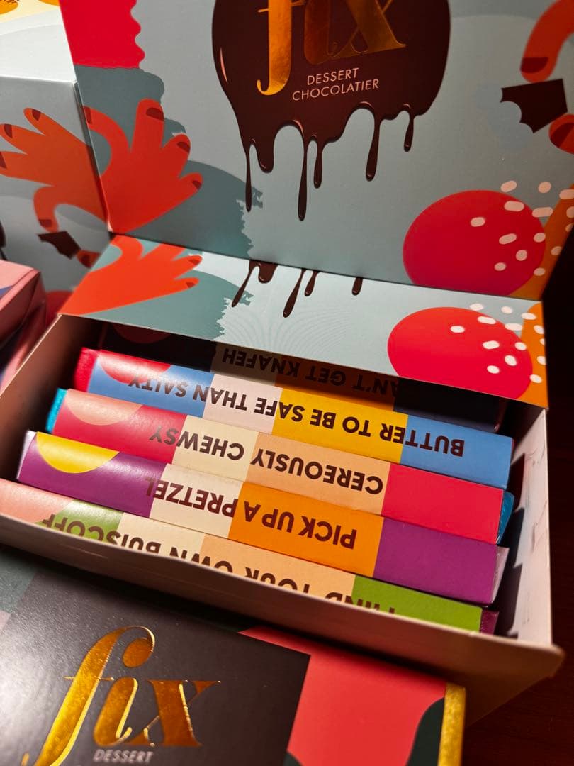 袋付き！ドバイチョコ　箱入り　fix chocolate 6枚SET