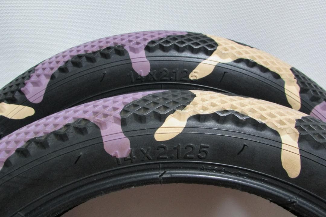 BMX タイヤ CULT × VANS Camo Tire 14\" × 2本