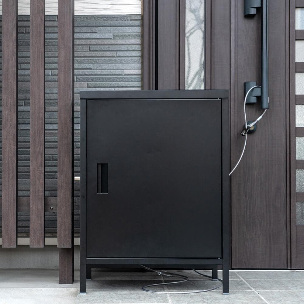 ☆宅配ボックス大容量1ドア　ブラック