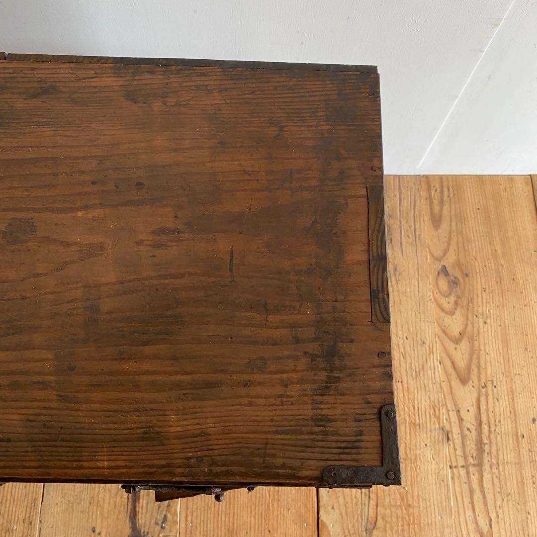 アンティーク 茶箪笥 小箪笥 チェスト 無垢材 z981