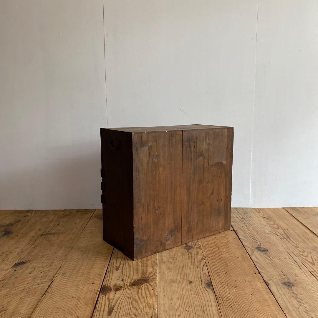 アンティーク 茶箪笥 小箪笥 チェスト 無垢材 z981