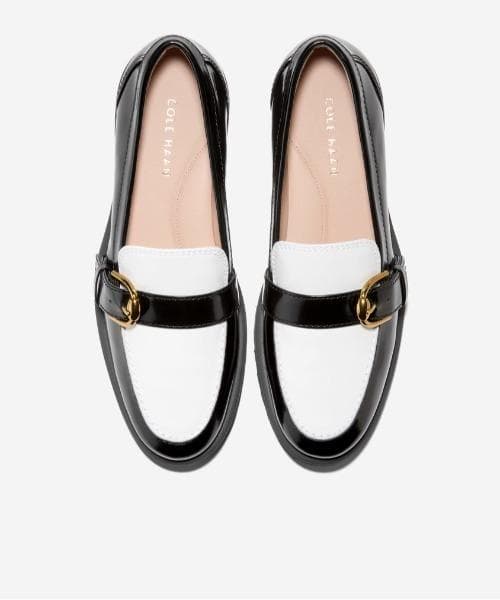 新品 羊革 COLE HAAN ギアナ バックル ローファー womens