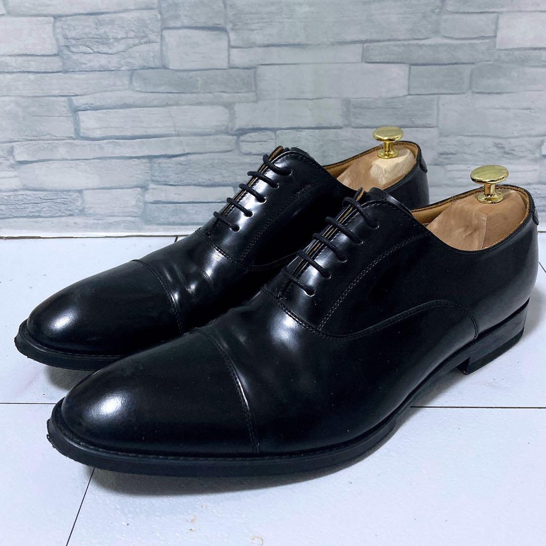 美品 REGAL 811R ビジネスシューズ ストレートチップ 本革 黒 27