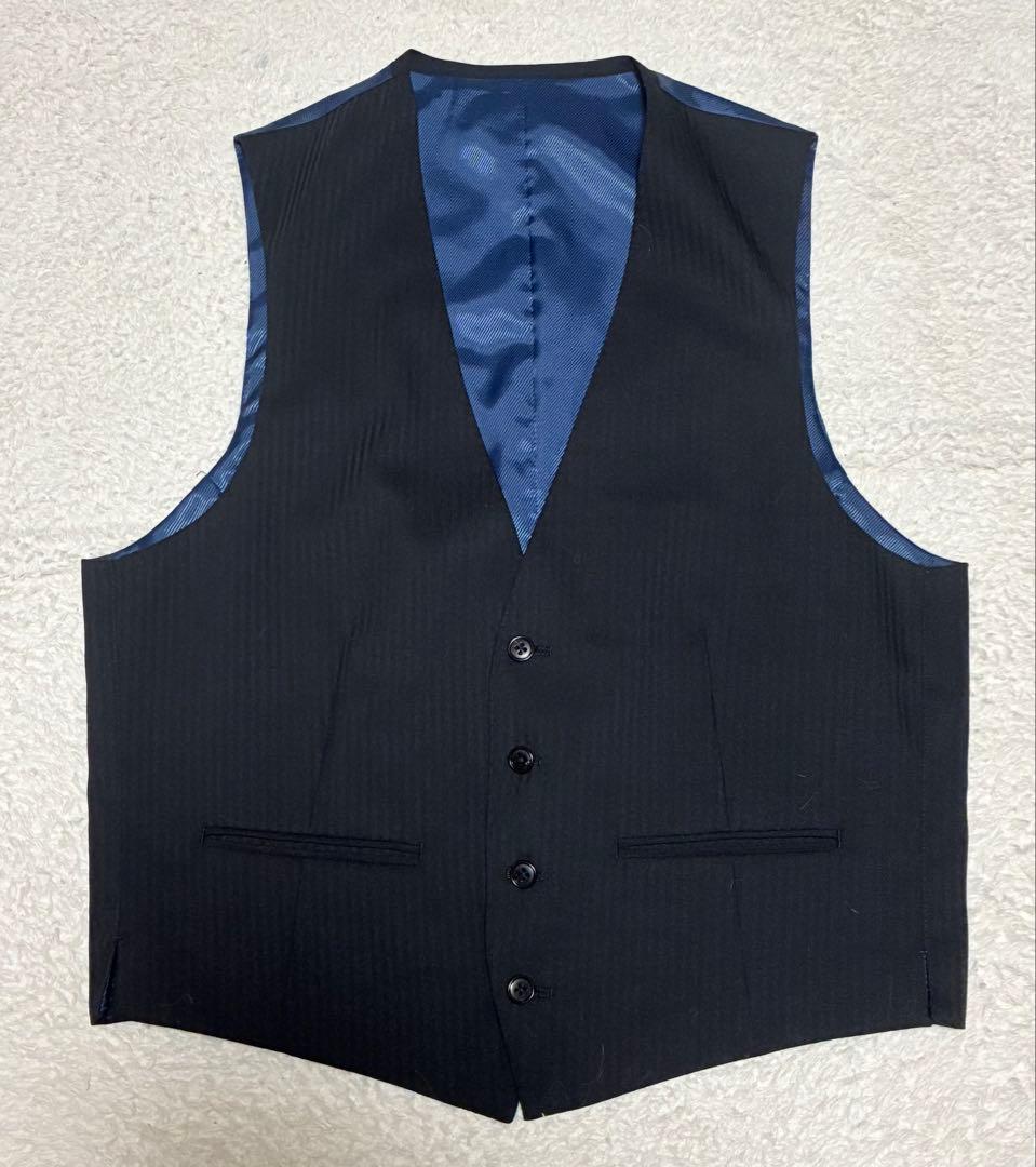 【美品】m.f editorial ウォッシャブルスーツ 3ピース スーツAB6