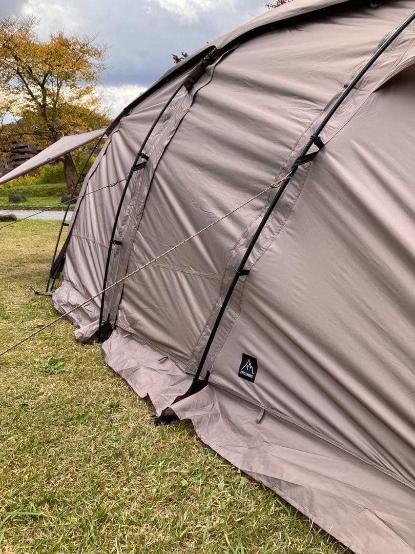 【最終価格】ラーテルワークス　ガーネル　2ルームテント　メッシュ窓スカート付き