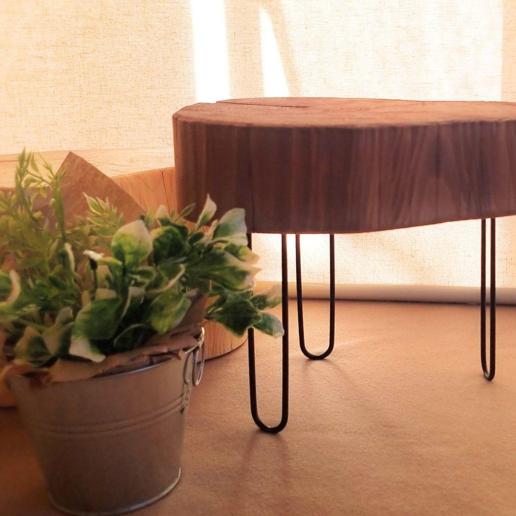 【専用】ナチュラルウッドのアイアンレッグテーブル エイジング塗装