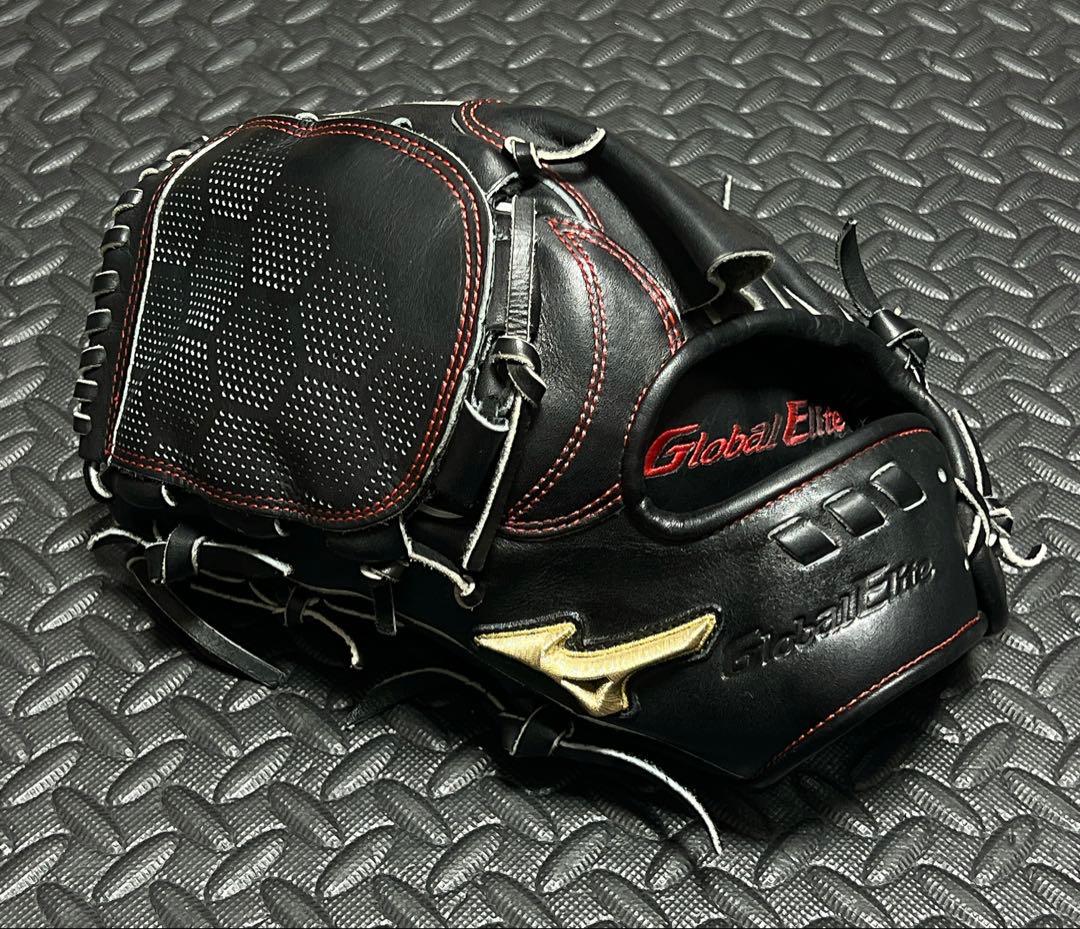 ミズノ グローバルエリート 刺繍ラベル 硬式 投手用 グローブ 左投げ用