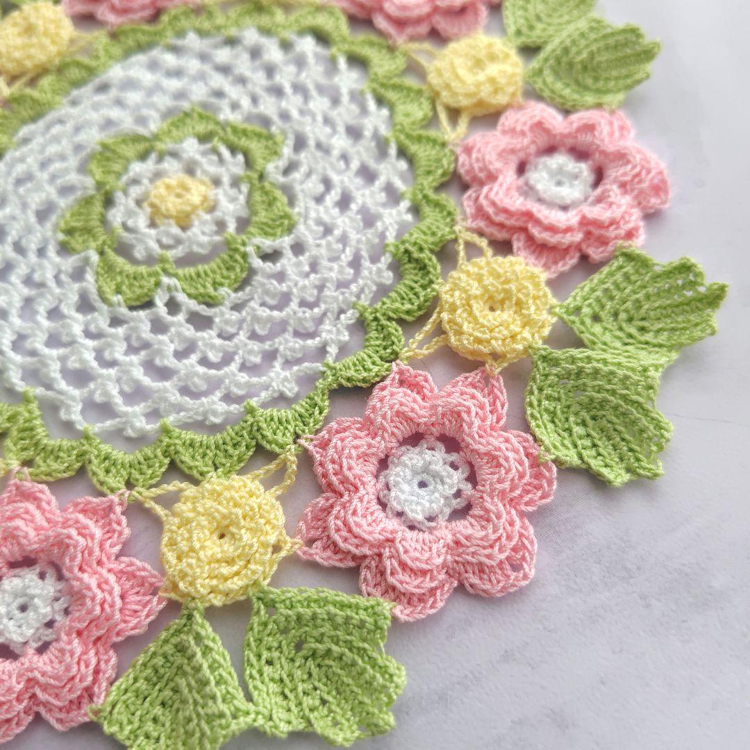 ❈Handmade❈　レース編み　☆スモールフラワー☆　☆アイリッシュドイリー☆