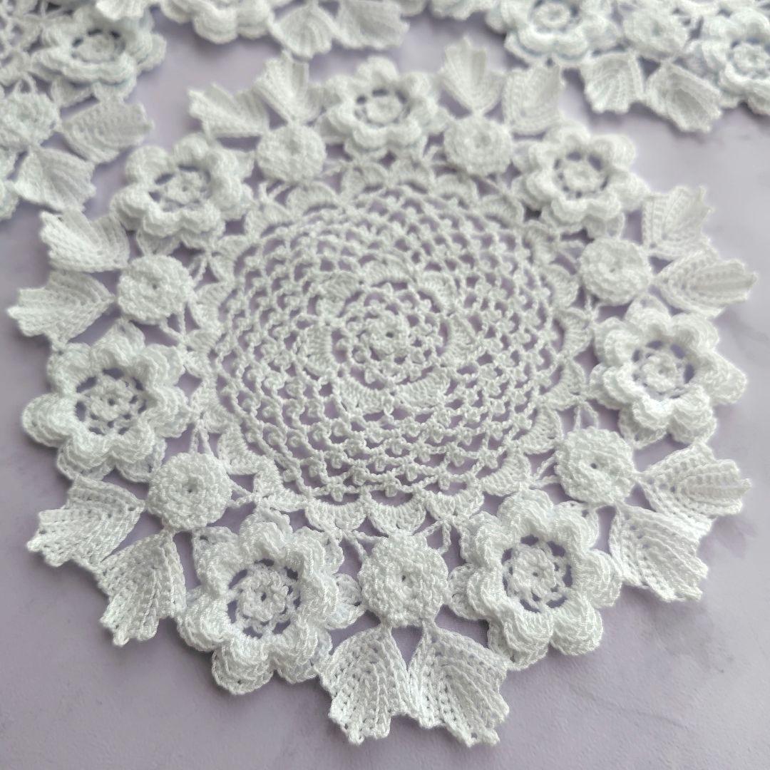 ❈Handmade❈　レース編み　☆スモールフラワー☆　☆アイリッシュドイリー☆