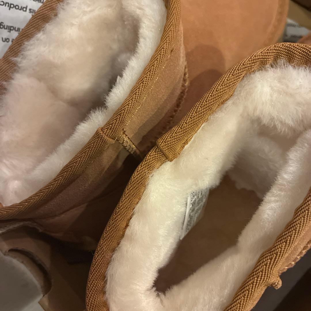 【新品】 UGG 24㎝　チェスナッ　厚底　ムートンブーツ