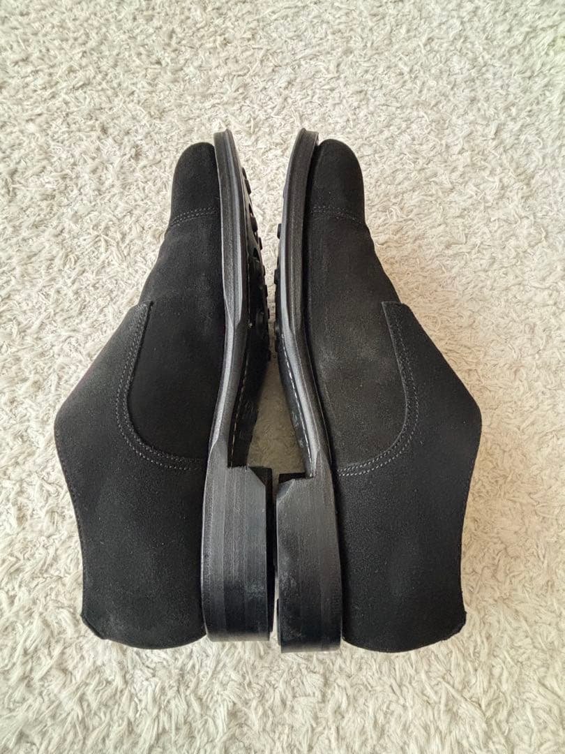 【新品】ジャランスリワヤ × グリーンレーベル　スエード　ダブルモンク　ブラック