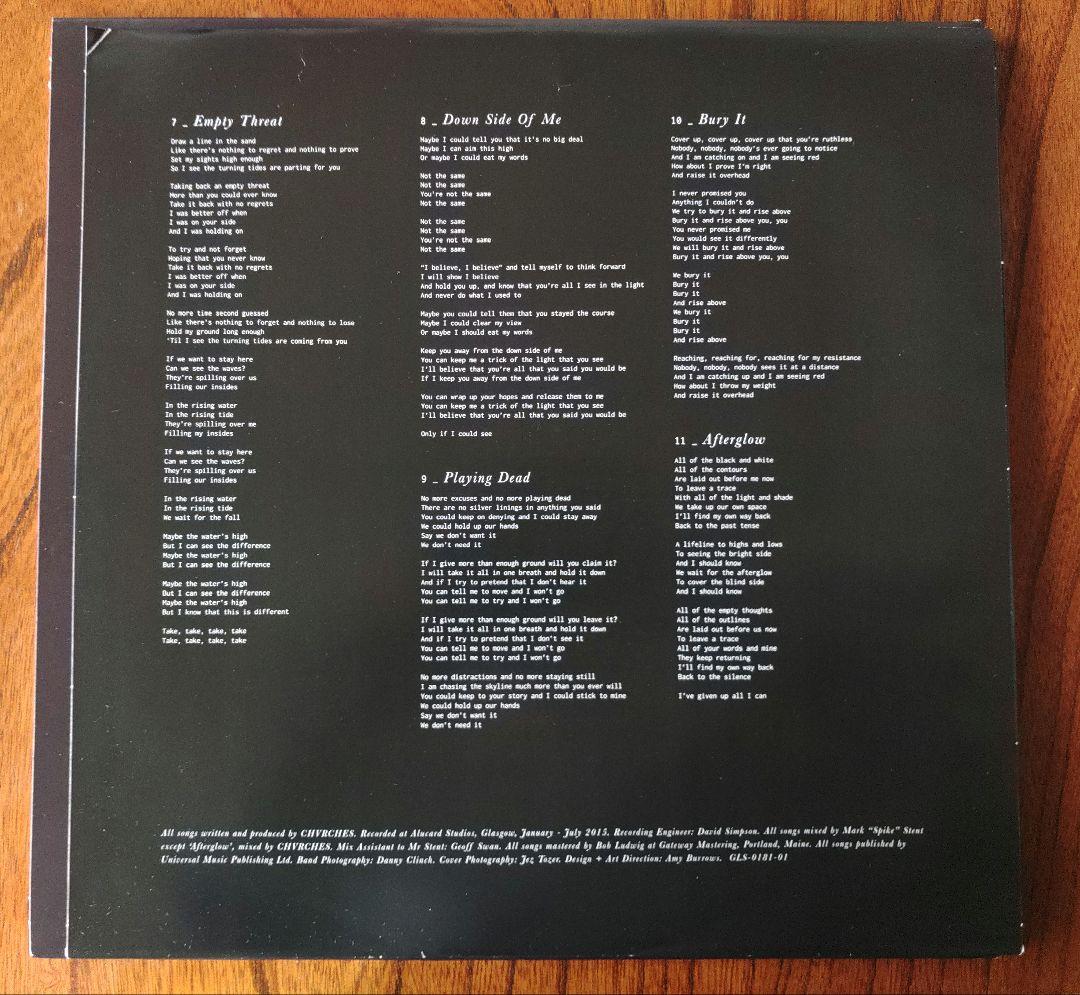 チャーチズ Chvrches レコード 2枚