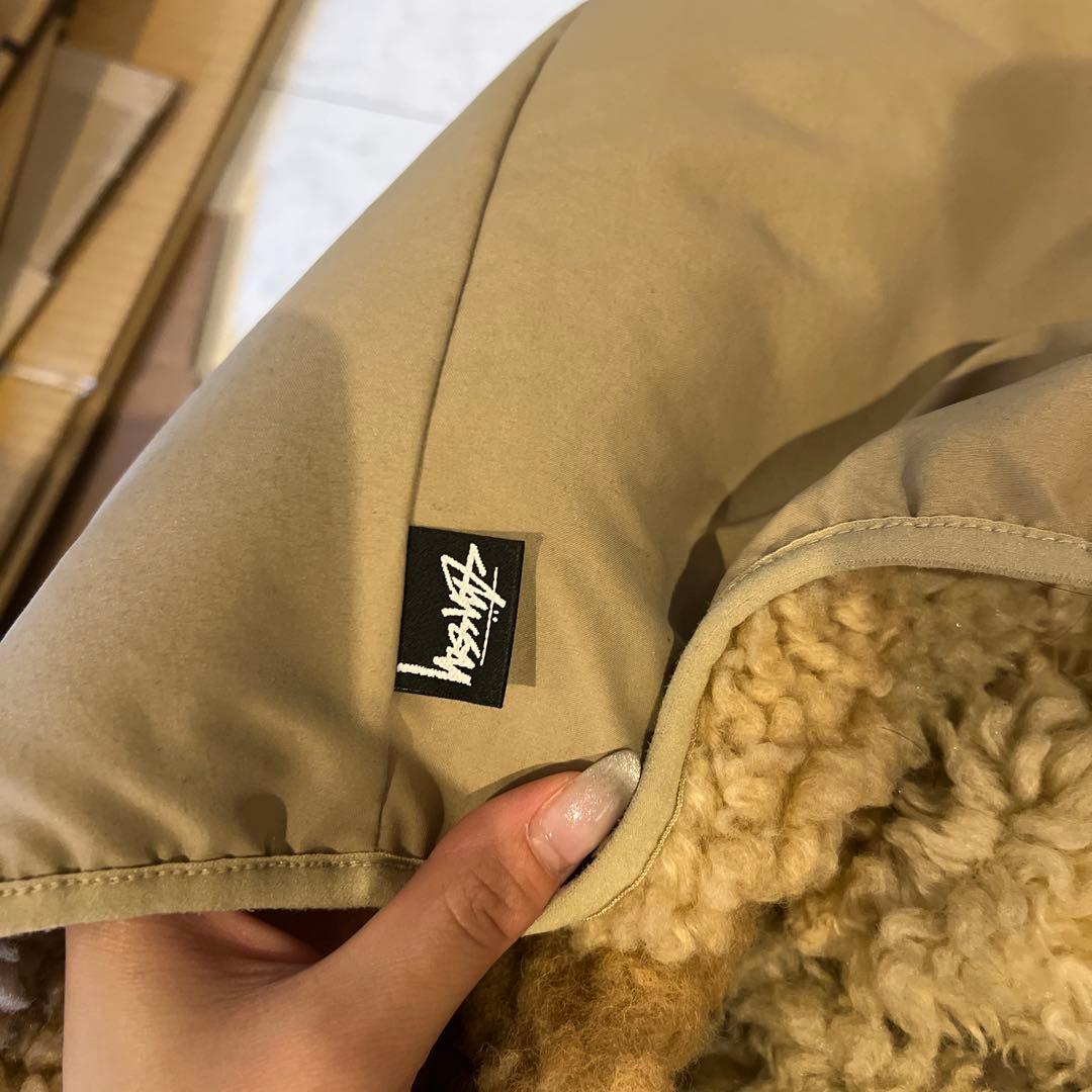 STUSSY ステューシー カラーブロック リバーシブル ベスト ボアフリース