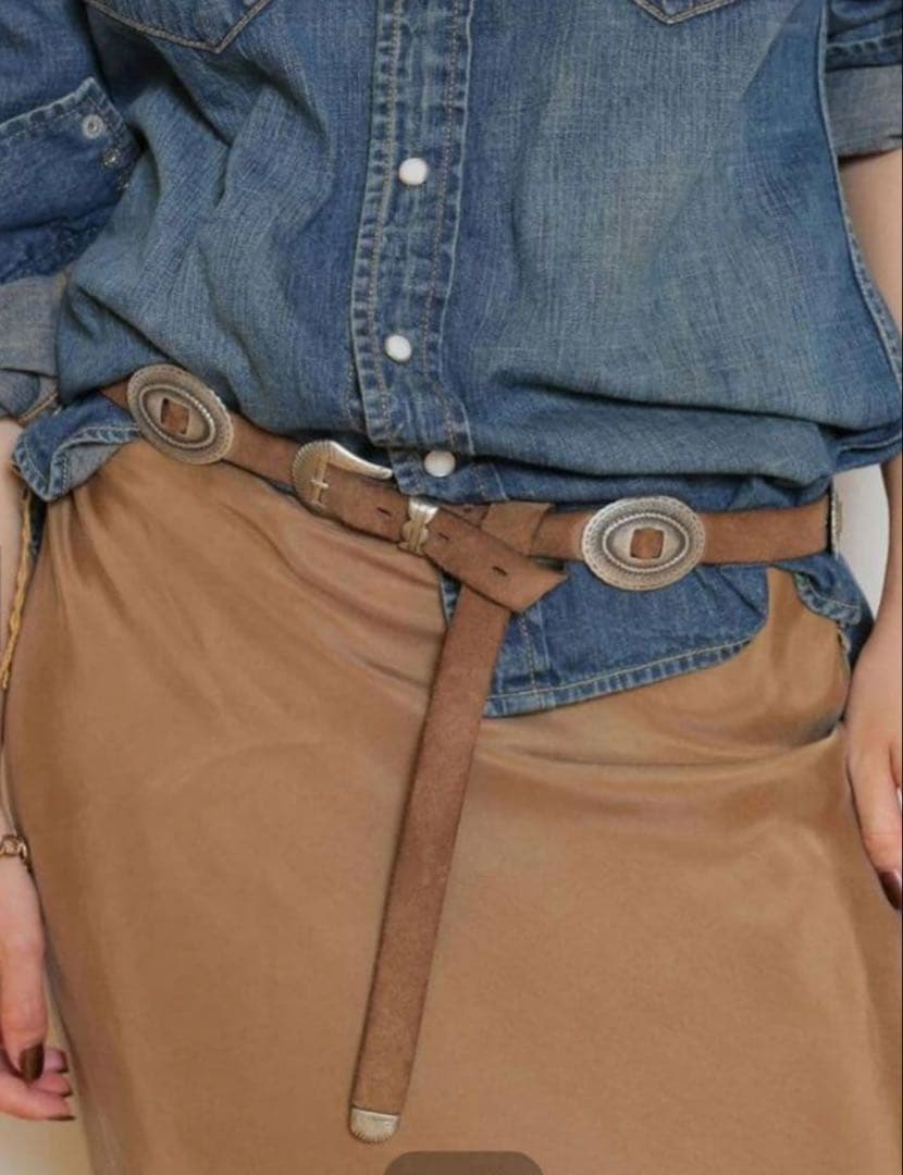 PUNTOVITA/CONCHOベルト（SUEDE）80