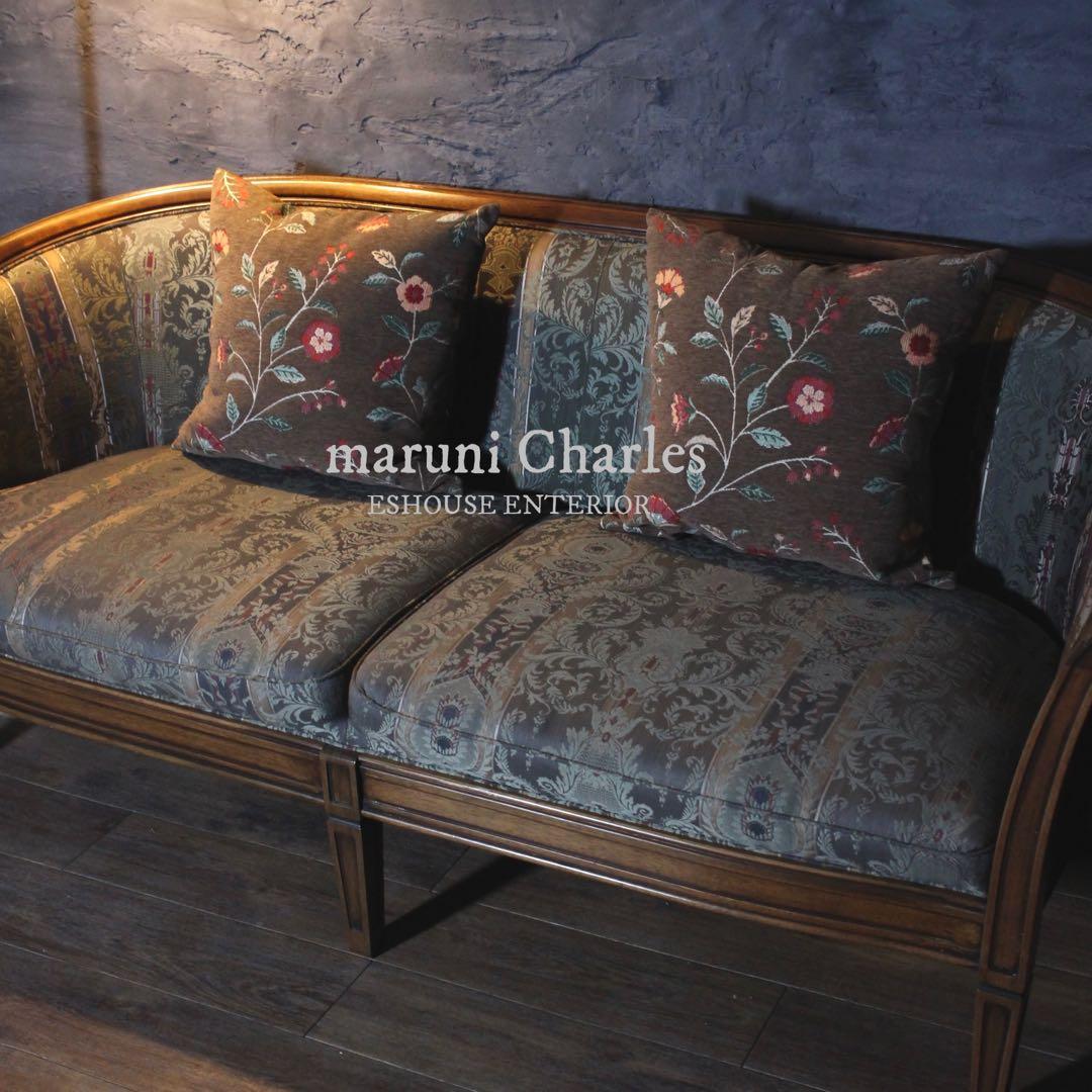 首都圏送無料〜　地中海ロイヤル　50万　シャルル　2人掛け　ソファ　美クラシック