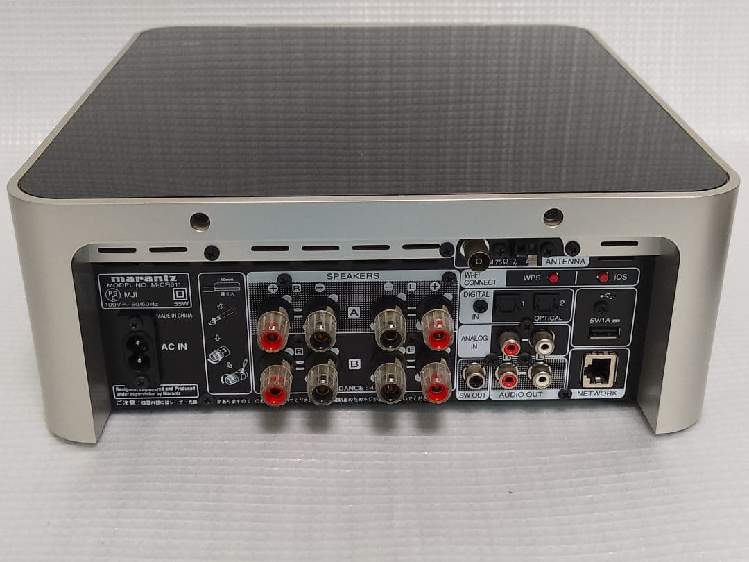 ジャンク（電源入らず）Marantz M-CR611 本体、取説、リモコンのみ