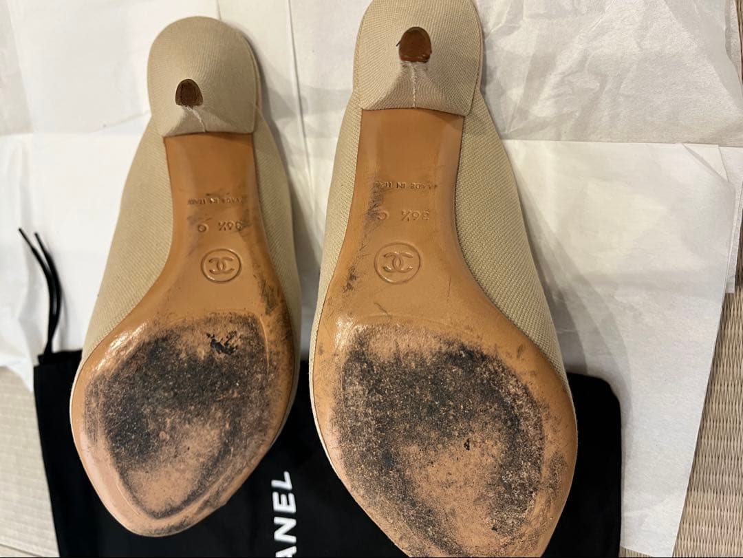 CHANEL ベージュ ミュール