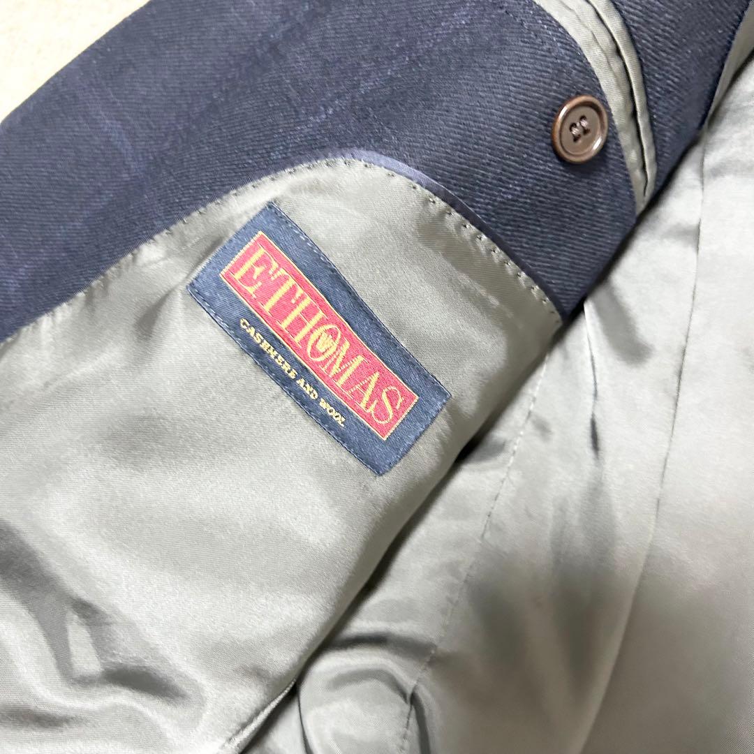 美品　ブルックスブラザーズ　マディソン　ネイビー　テーラードジャケット　カシミヤ