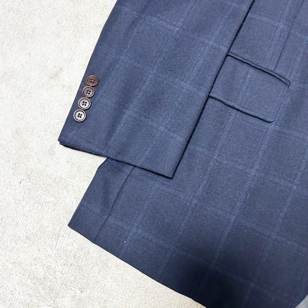 美品　ブルックスブラザーズ　マディソン　ネイビー　テーラードジャケット　カシミヤ