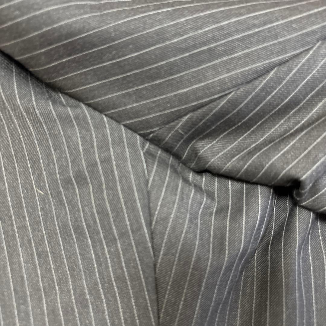 美品✨AB7 大きいサイズ イギリス高級生地 グレーストライプ セットアップ