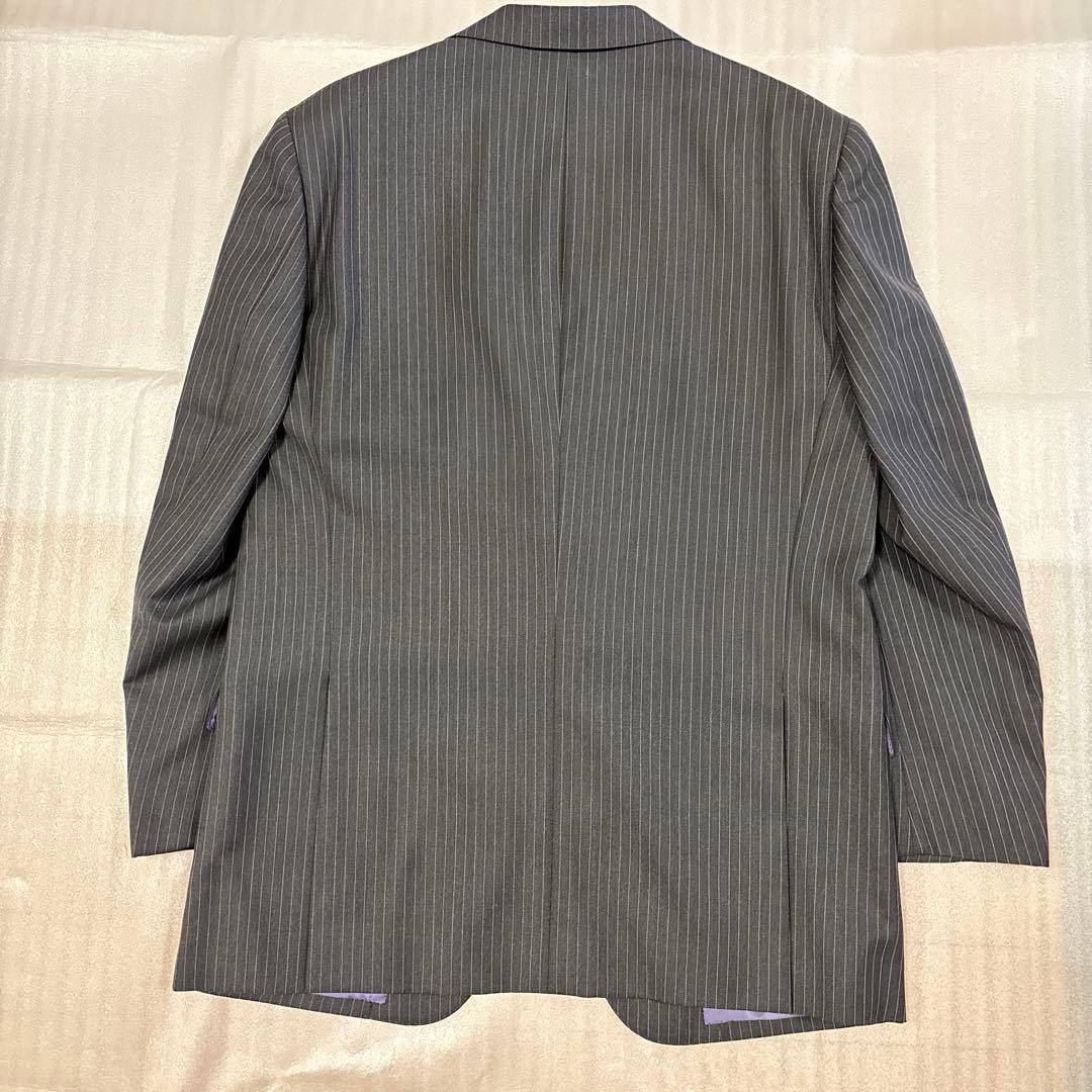 美品✨AB7 大きいサイズ イギリス高級生地 グレーストライプ セットアップ
