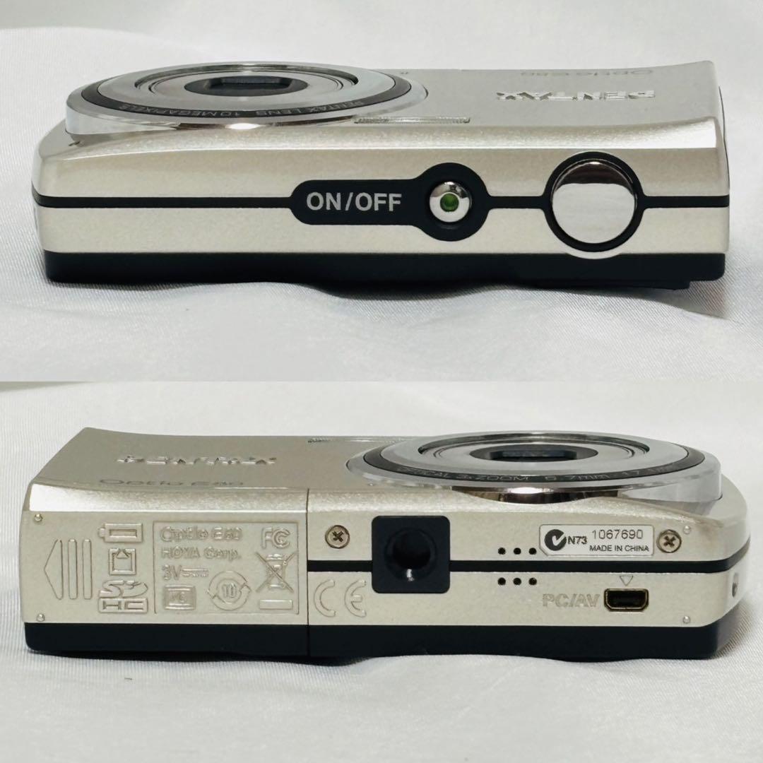美品✨PENTAX Optio E80✨動作確認済 スマホ転送OK 単三電池駆動