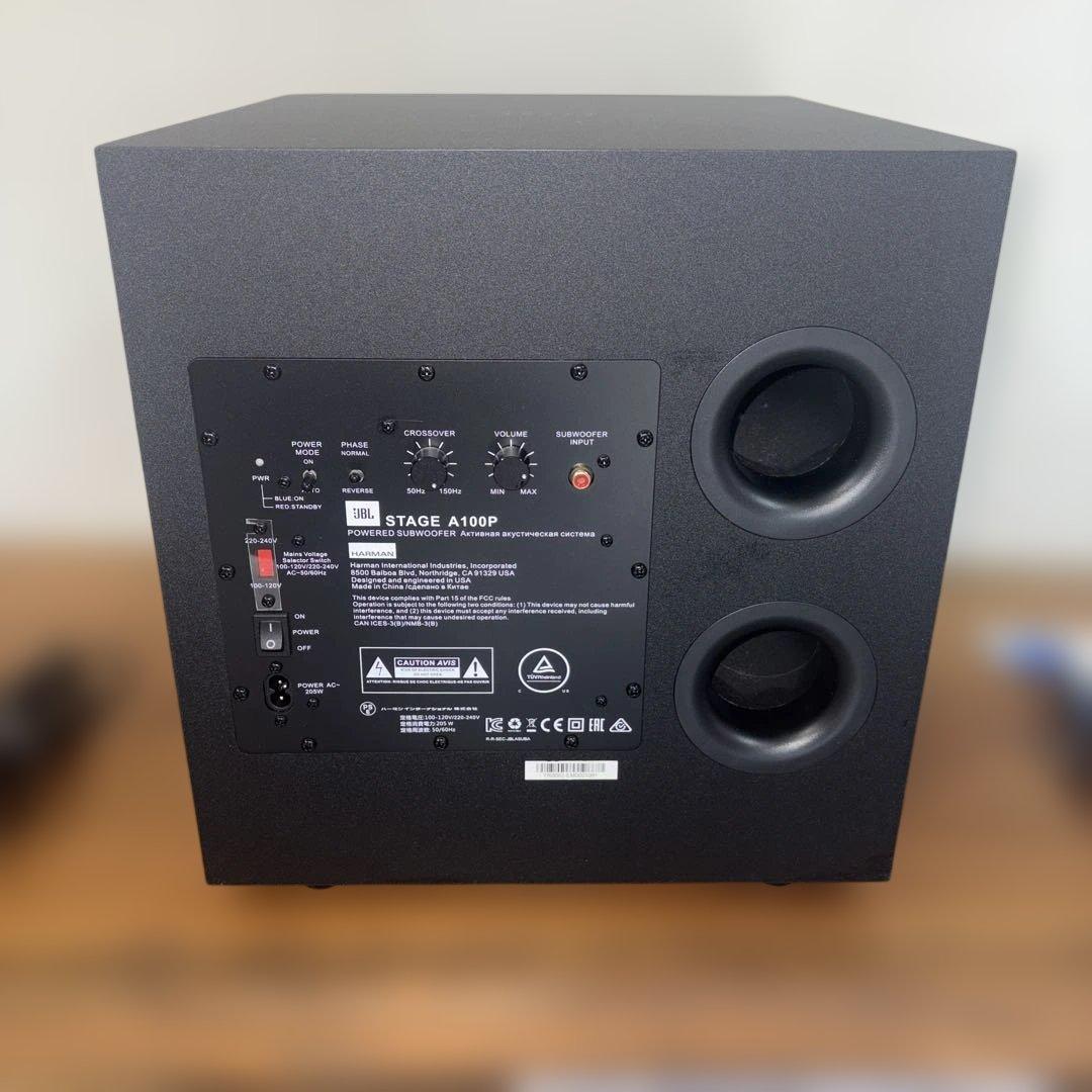 ：*）様 JBL STAGE A100P パワードサブウーファー　元箱付