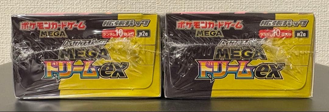 ポケモンカードゲーム　MEGAドリームex 2BOX シュリンク付き