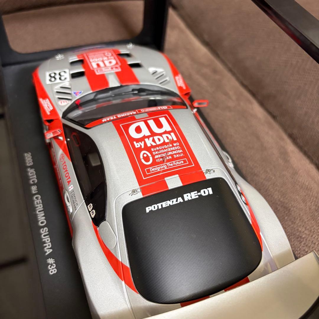 AUTOart 2003 JGTC au Supra #38 ミニカー 1/18