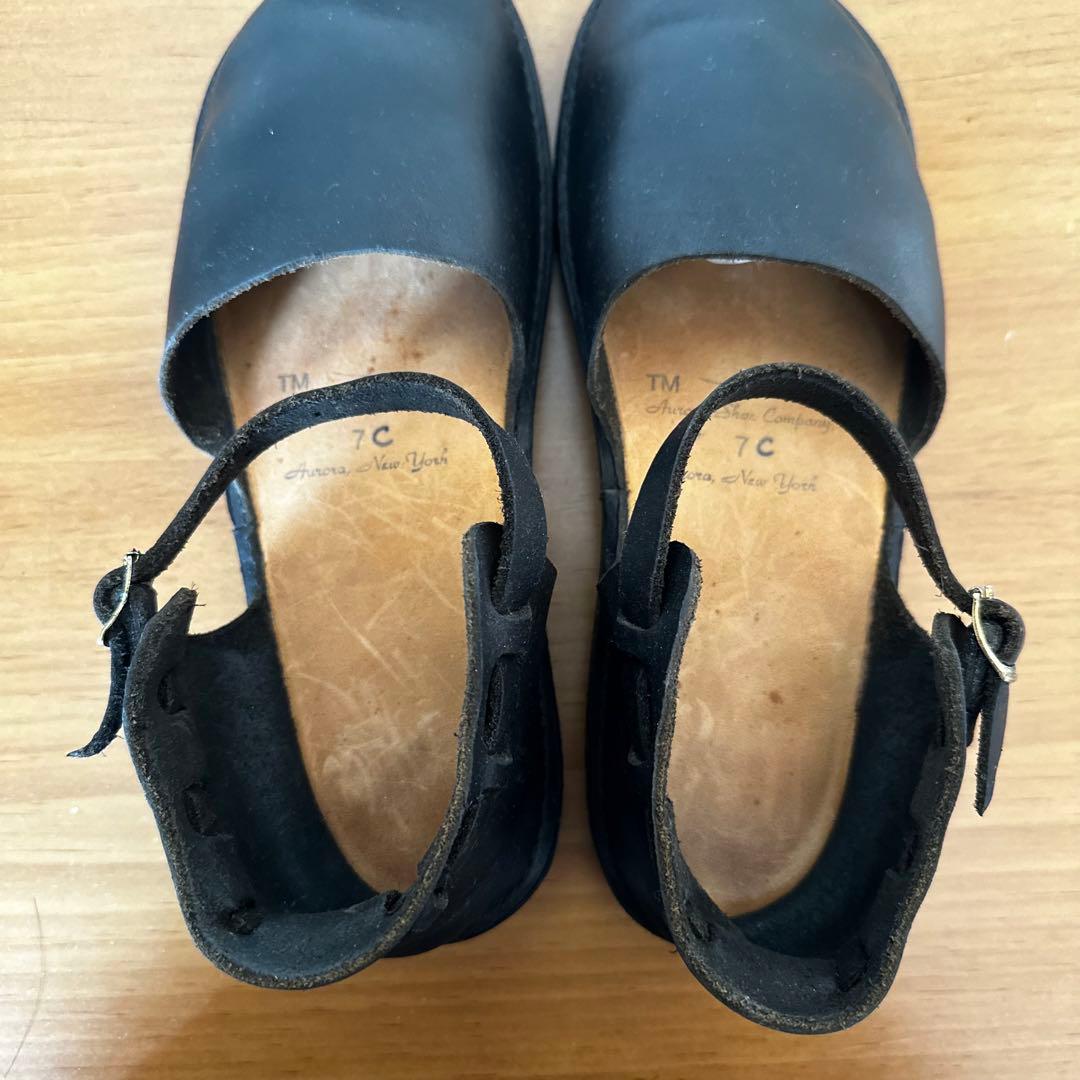 美品 オーロラシューズ ニューチャイニーズ 24cm 7c ブラック