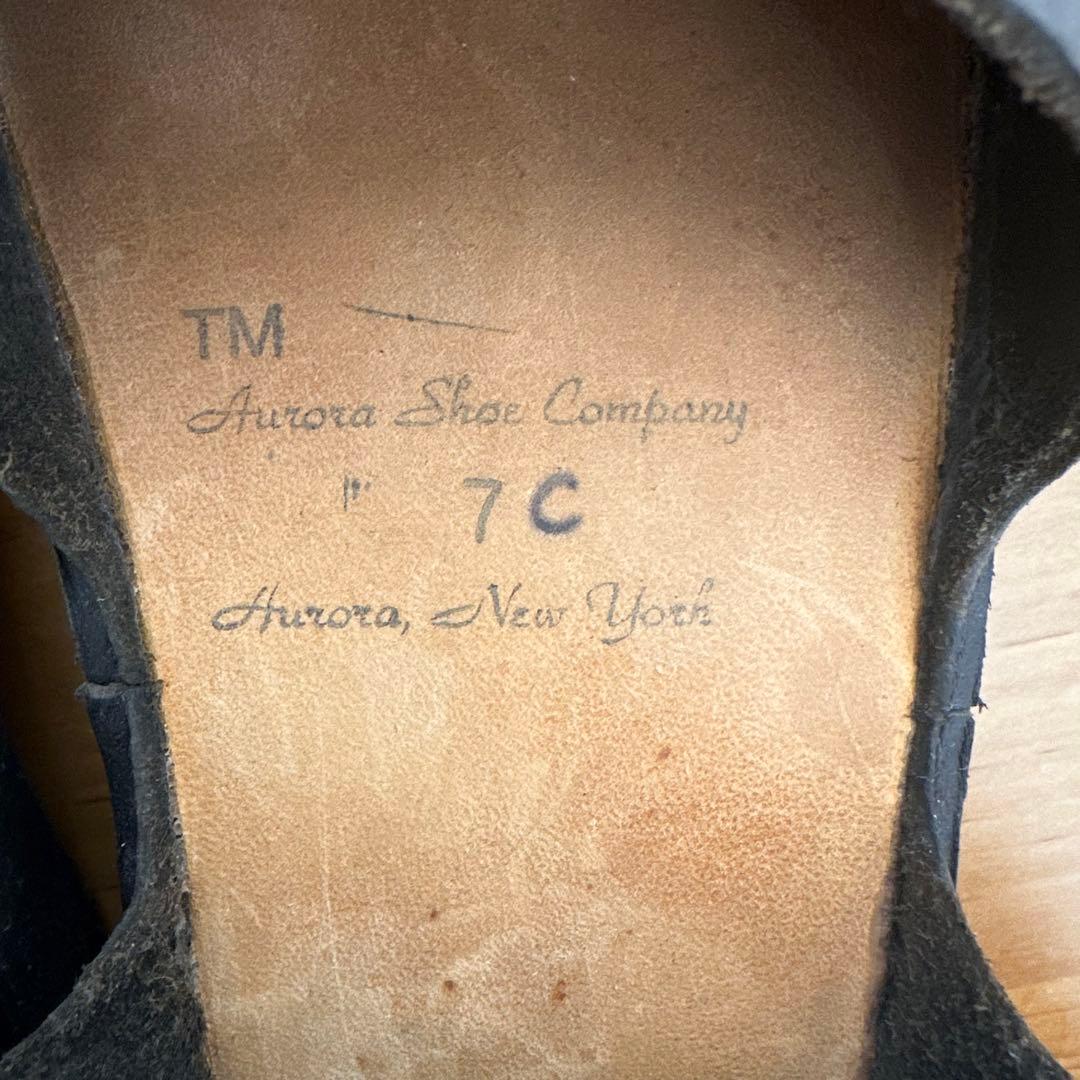 美品 オーロラシューズ ニューチャイニーズ 24cm 7c ブラック