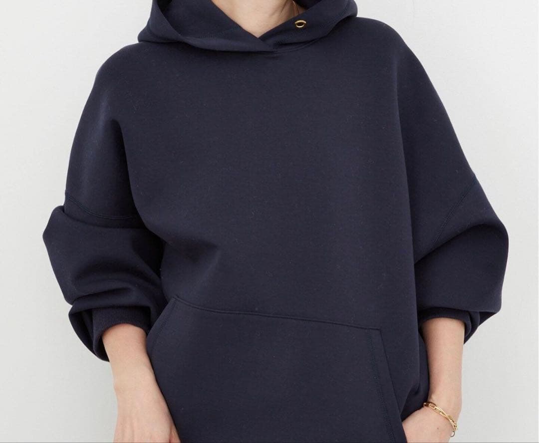 ドゥーズィエムクラス　オーバサイズフーディ　ネイビー　美品