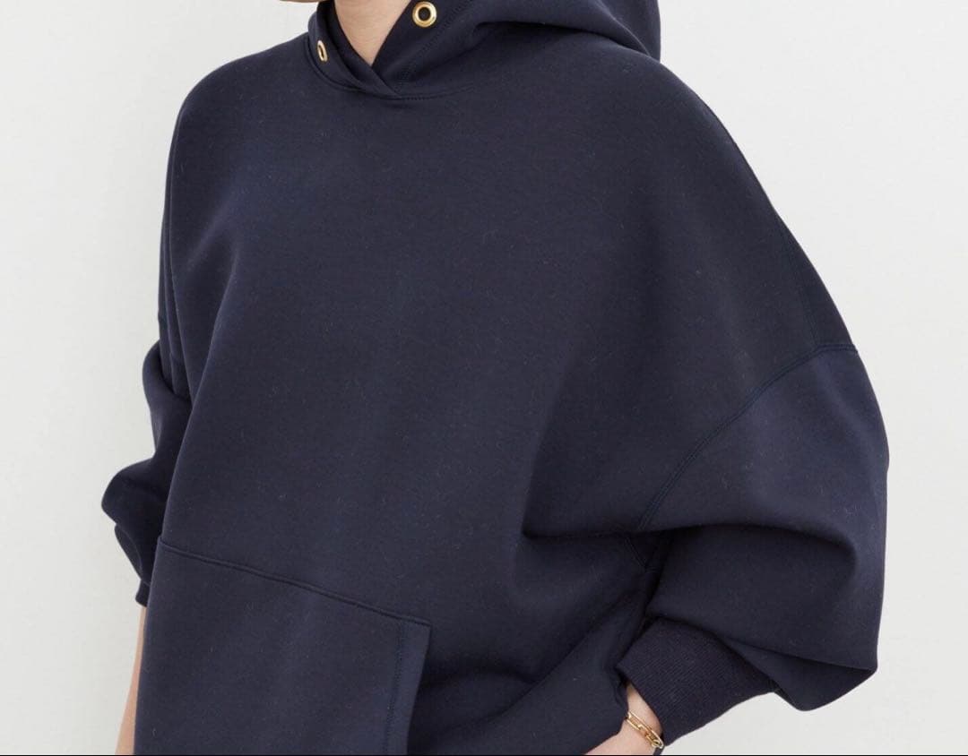 ドゥーズィエムクラス　オーバサイズフーディ　ネイビー　美品