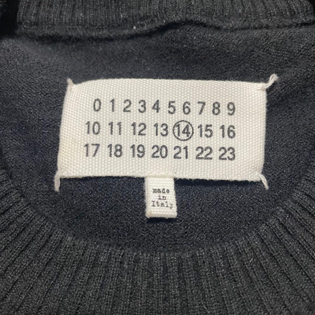 マルジェラ 2016AW エルボーパッチ ウール ニット ブラック Mサイズ