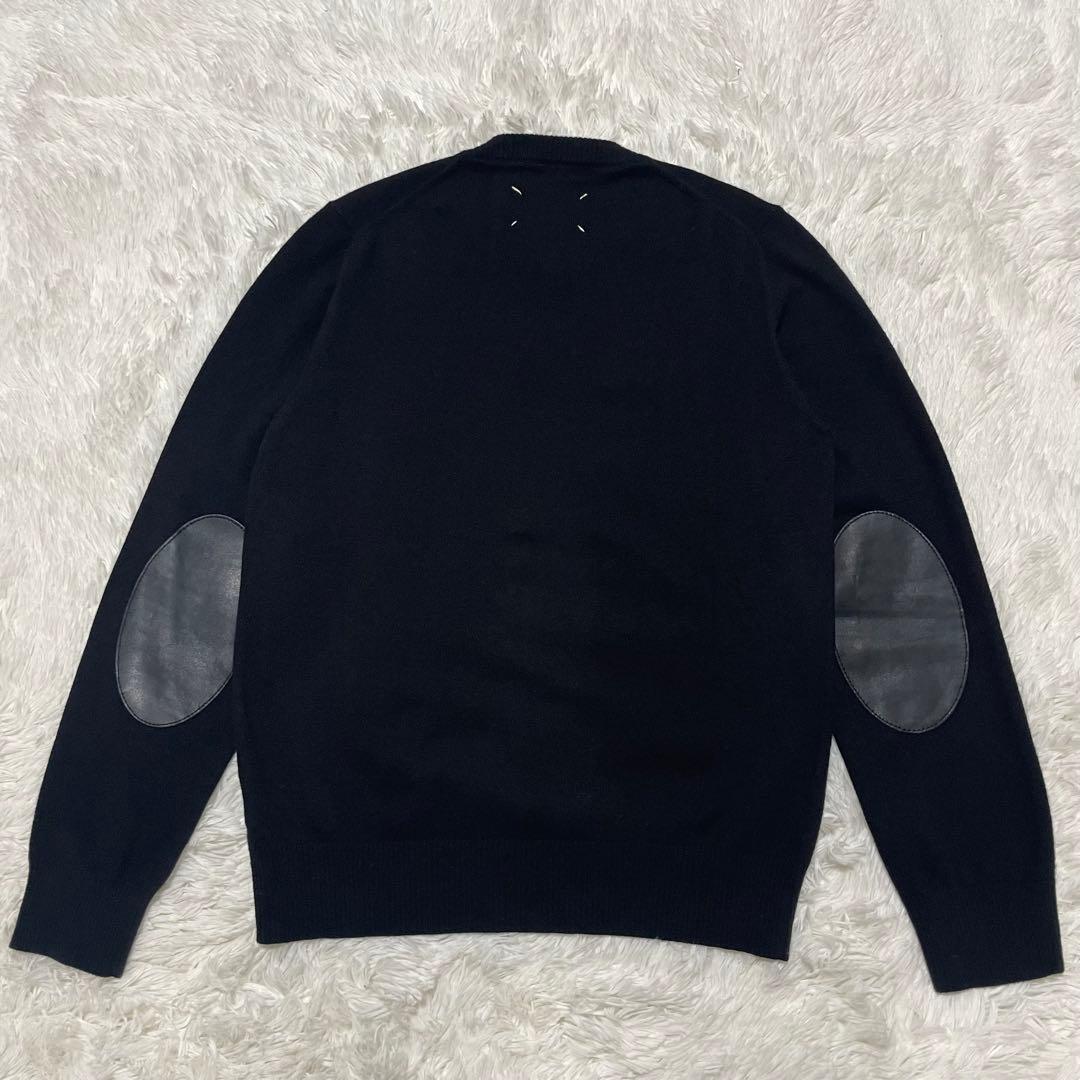 マルジェラ 2016AW エルボーパッチ ウール ニット ブラック Mサイズ