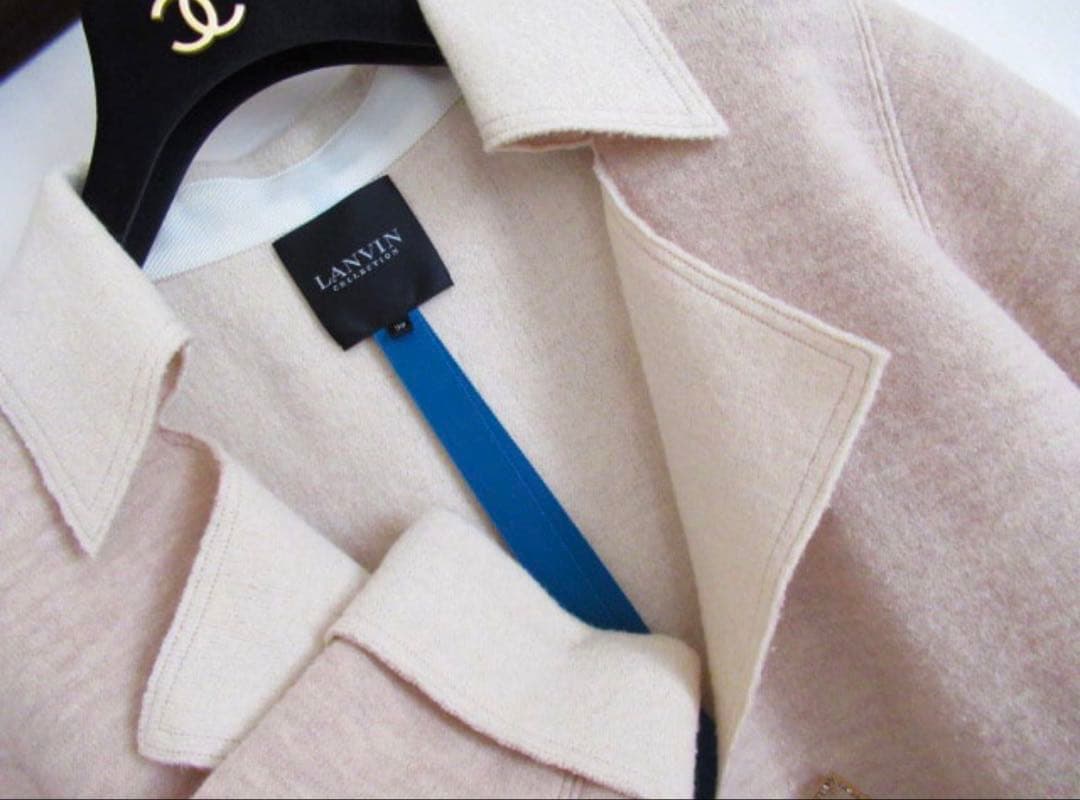 ランバンコレクション　ランバン　ウール　ダブルフェイス仕立て　コート　38