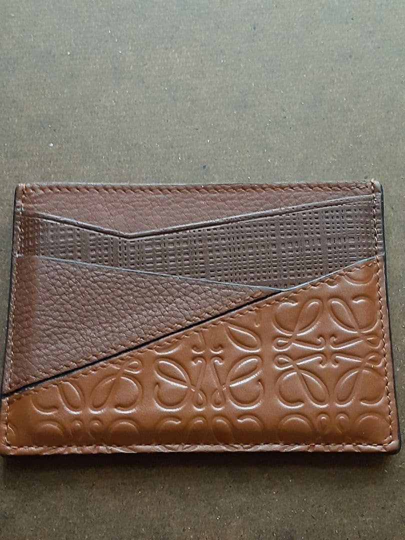 ロエベLOEWE カードケース 名刺入れ ブラウン パズル