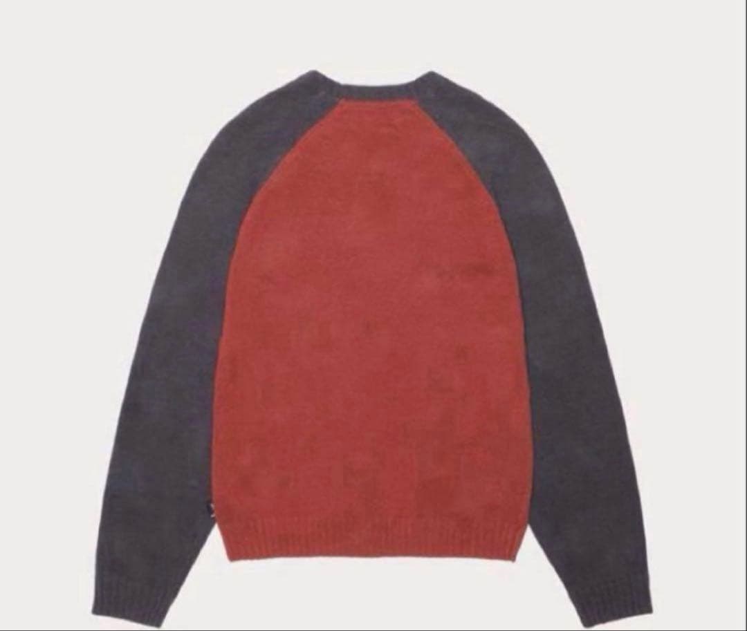 STUSSY COLORBLOCKED RAGLAN KNIT かつきくん着用