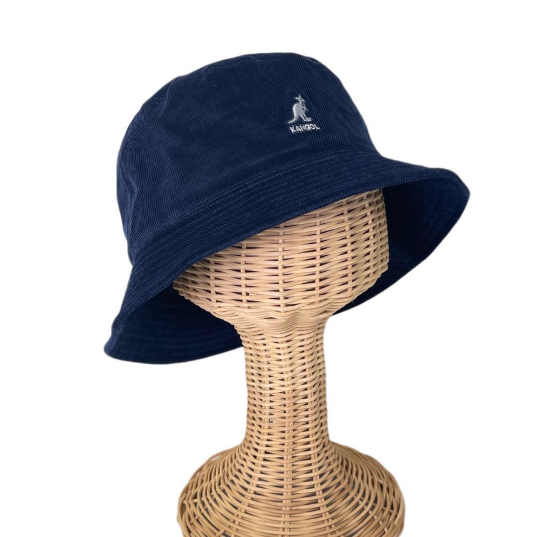 SALE❄️BIGサイズ　KANGOL　コーデュロイ　ハット　紺色　XLサイズ