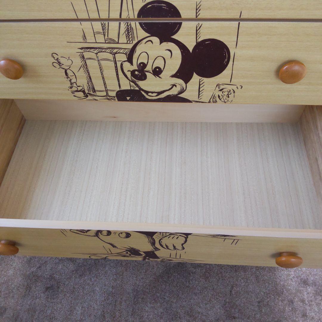 ミッキーマウス 木製引き出しタンス　値下げしました★