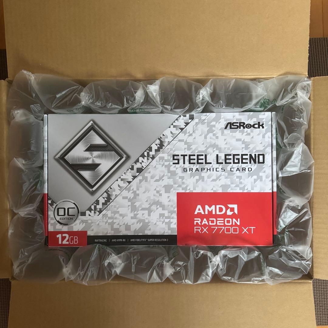 グラフィックボード・グラボ・ビデオカード AsRock AMD Radeon RX7700XT Steel Legend