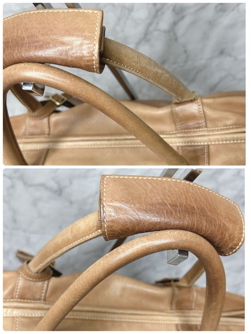 コーチ 0502 ボストンバッグ ブラウン レザー